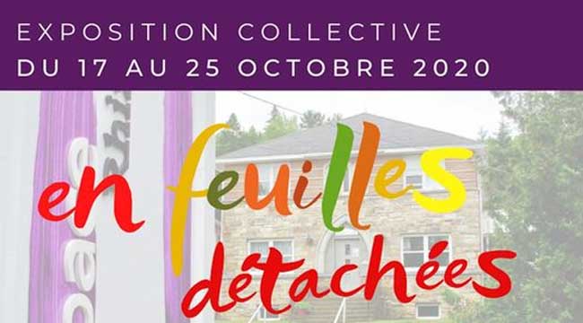 Exposition collective EN FEUILLES DÉTACHÉES du 17 au 25 octobre 2020