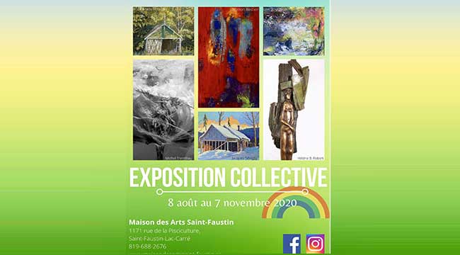 Exposition collective MAISON DES ARTS ST-FAUSTIN du 8 août au 7 novembre 2020